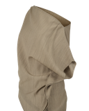 Lean Top in Taupe | Áo Bất Đối Xứng