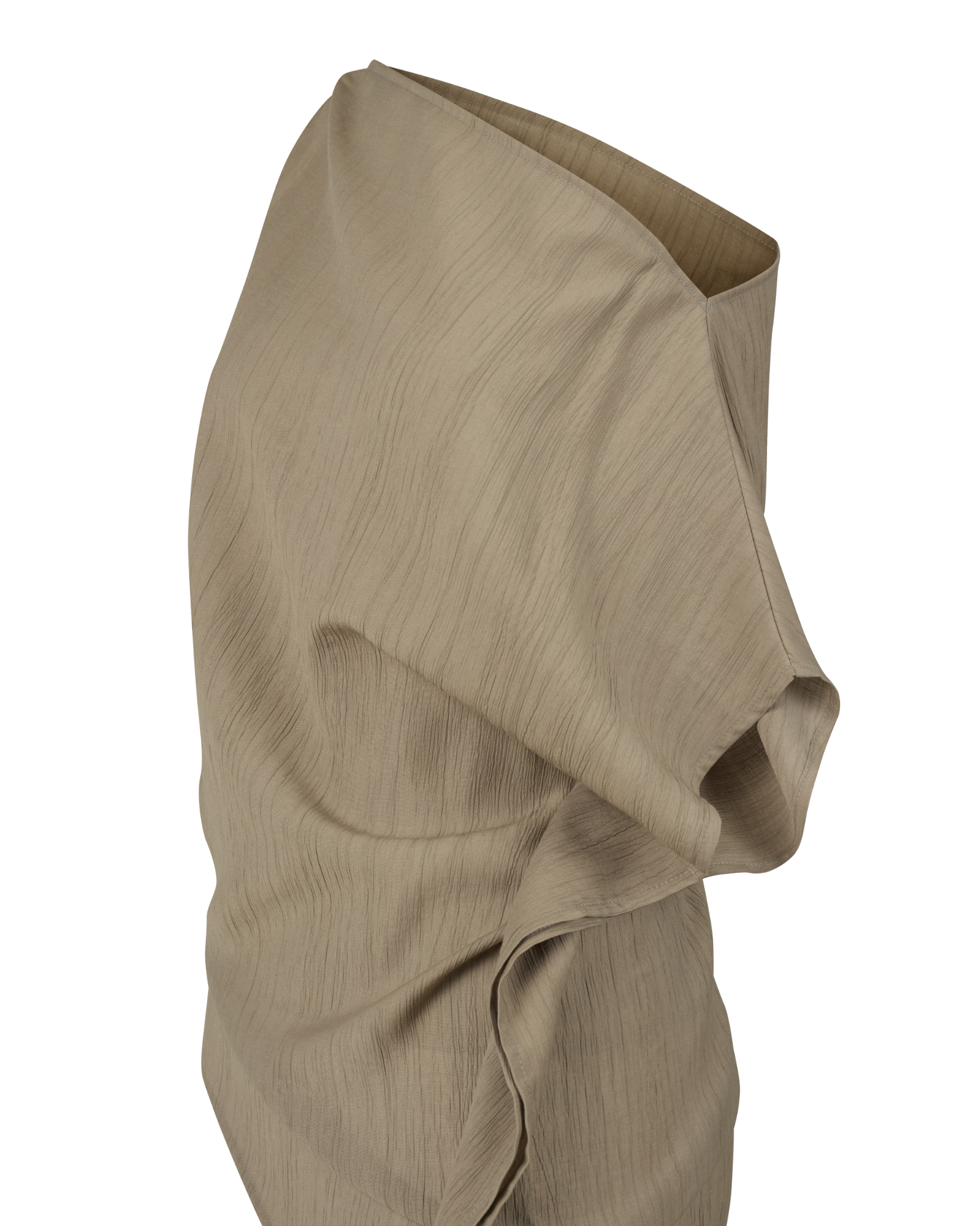 Lean Top in Taupe | Áo Bất Đối Xứng