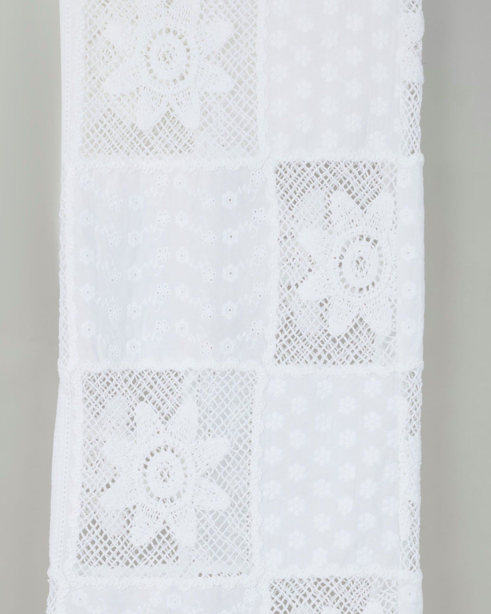 Panel Pants in White | Quần Ống Rộng Thêu