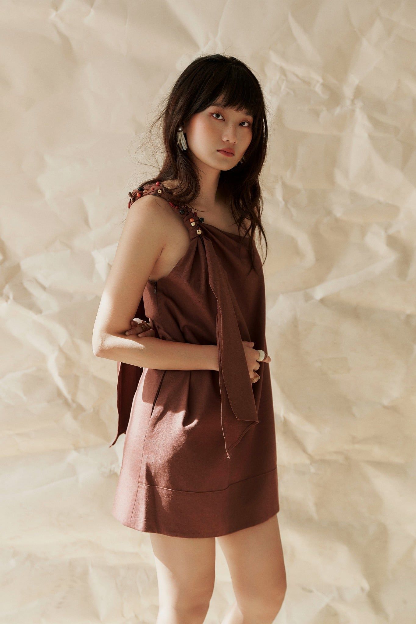 Limited Version Twist Dress | Đầm Ngắn Lệch Vai
