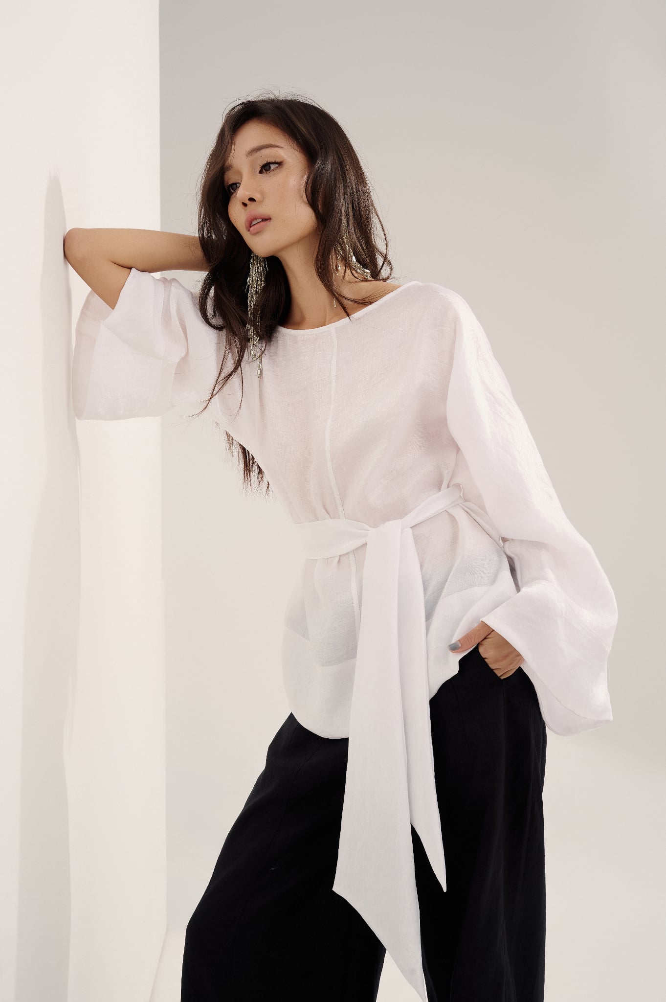 Lustrous Top | Áo Lụa Oversize