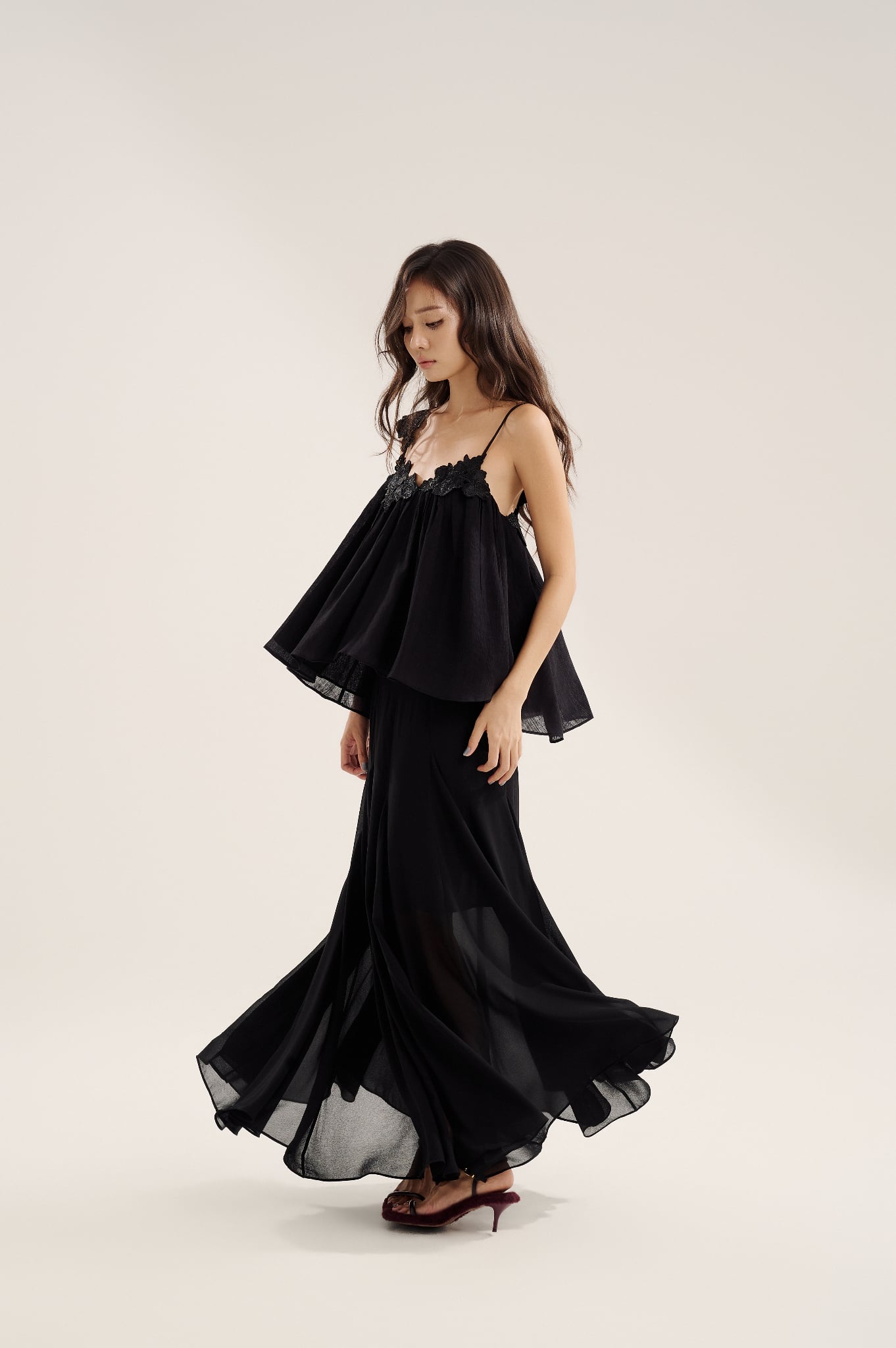 Flared Skirt | Chân Váy Maxi Xoè