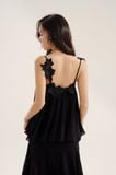 Rosa Top | Áo Dáng Xoè Phối Hoa