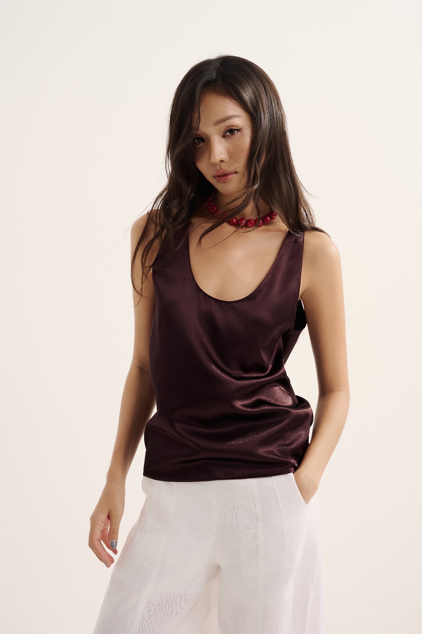Sculpted Top | Áo Tanktop Lụa