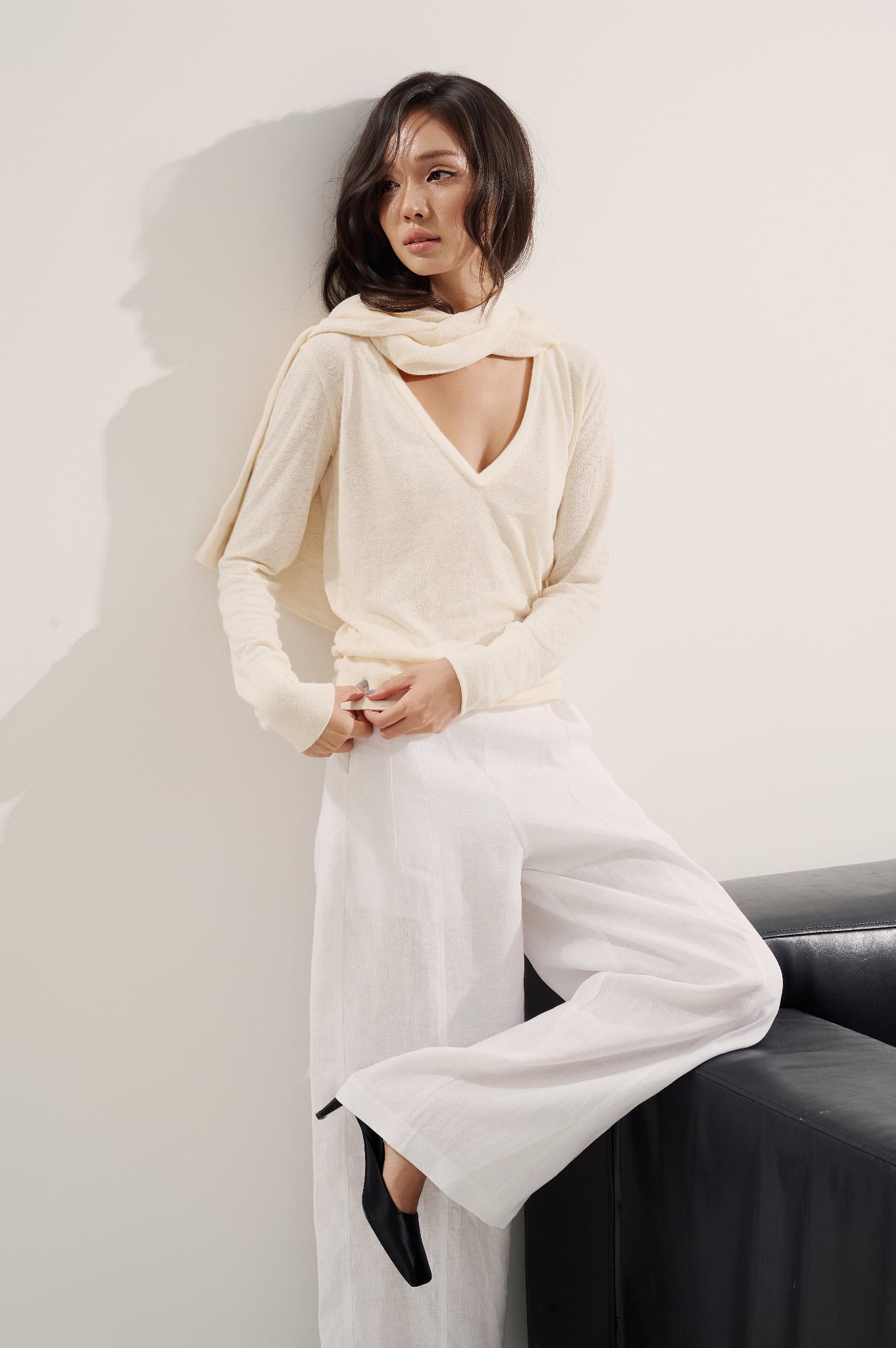 Bliss Top | Áo Cổ Tim Dáng Rộng