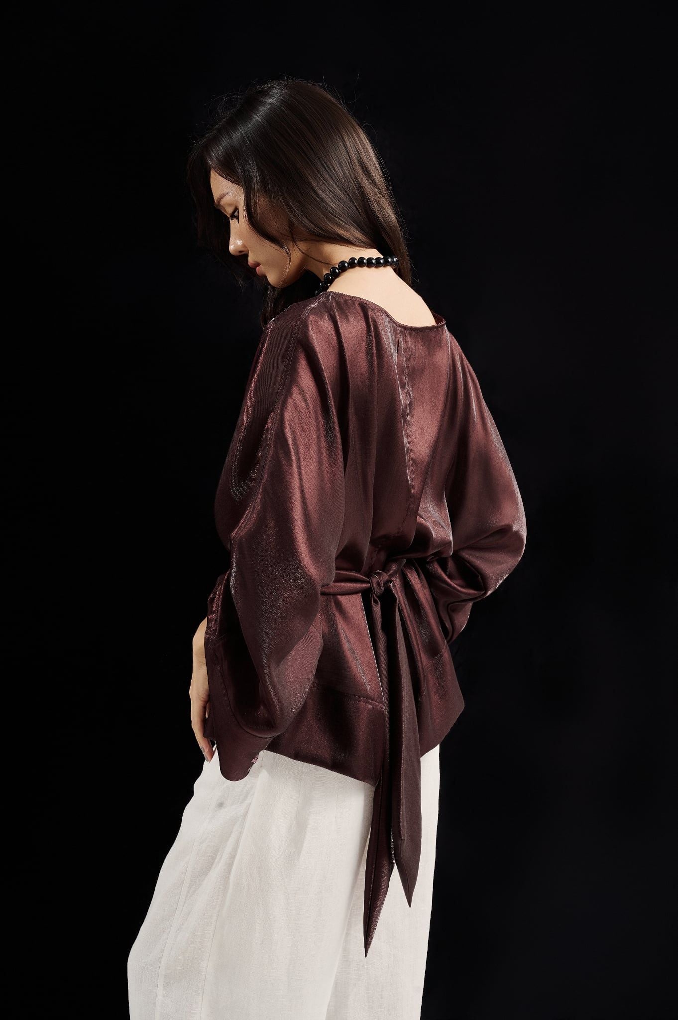Lustrous Top | Áo Lụa Oversize