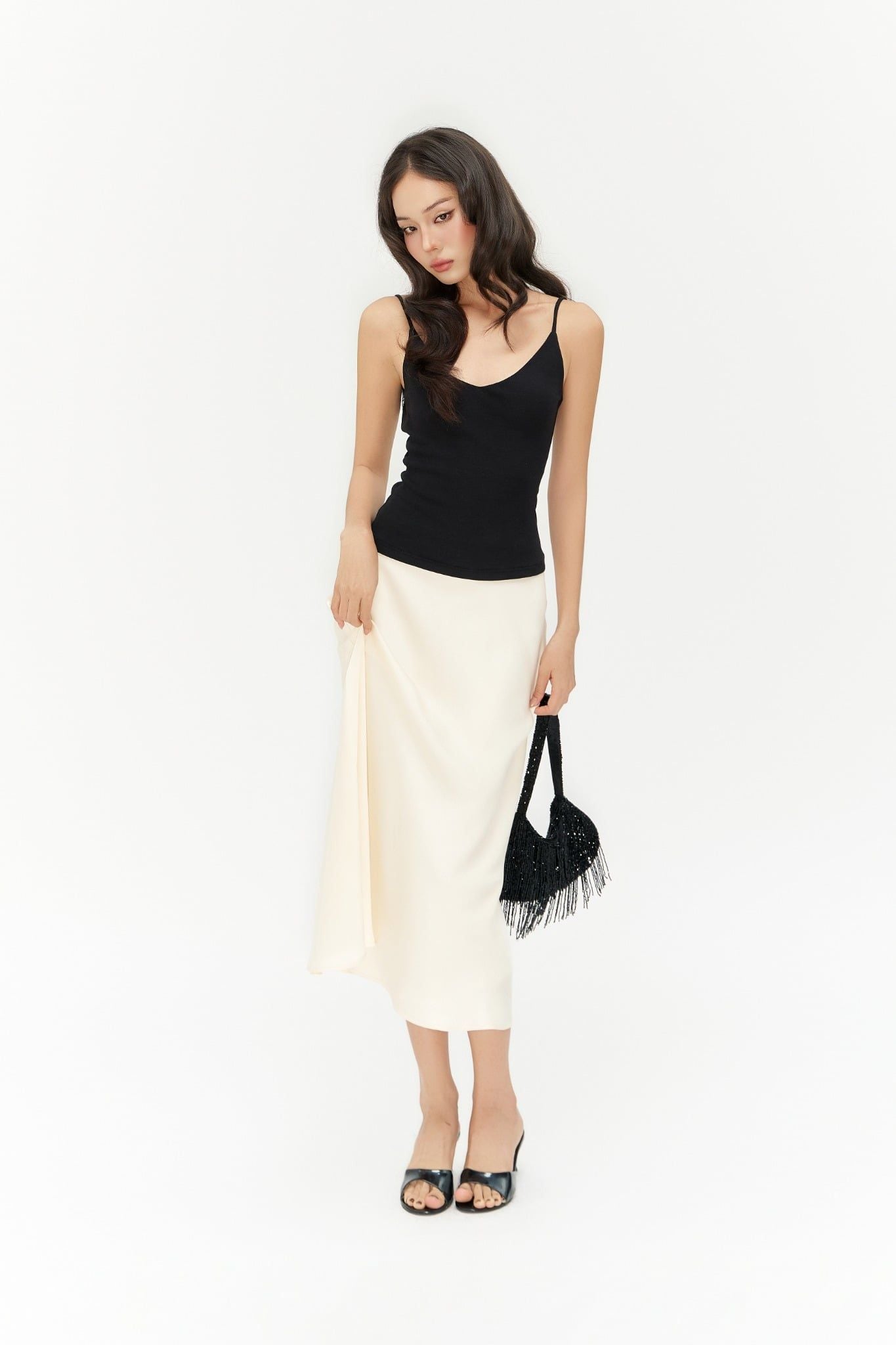 Lune Skirt | Chân Váy Lụa Dáng Xoè