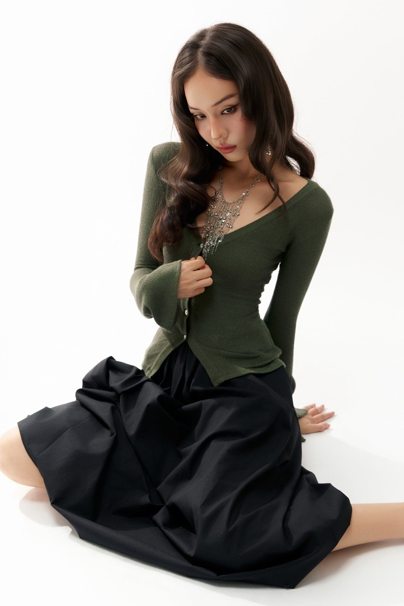 Mora Top | Áo Dáng Ôm Cài Nút