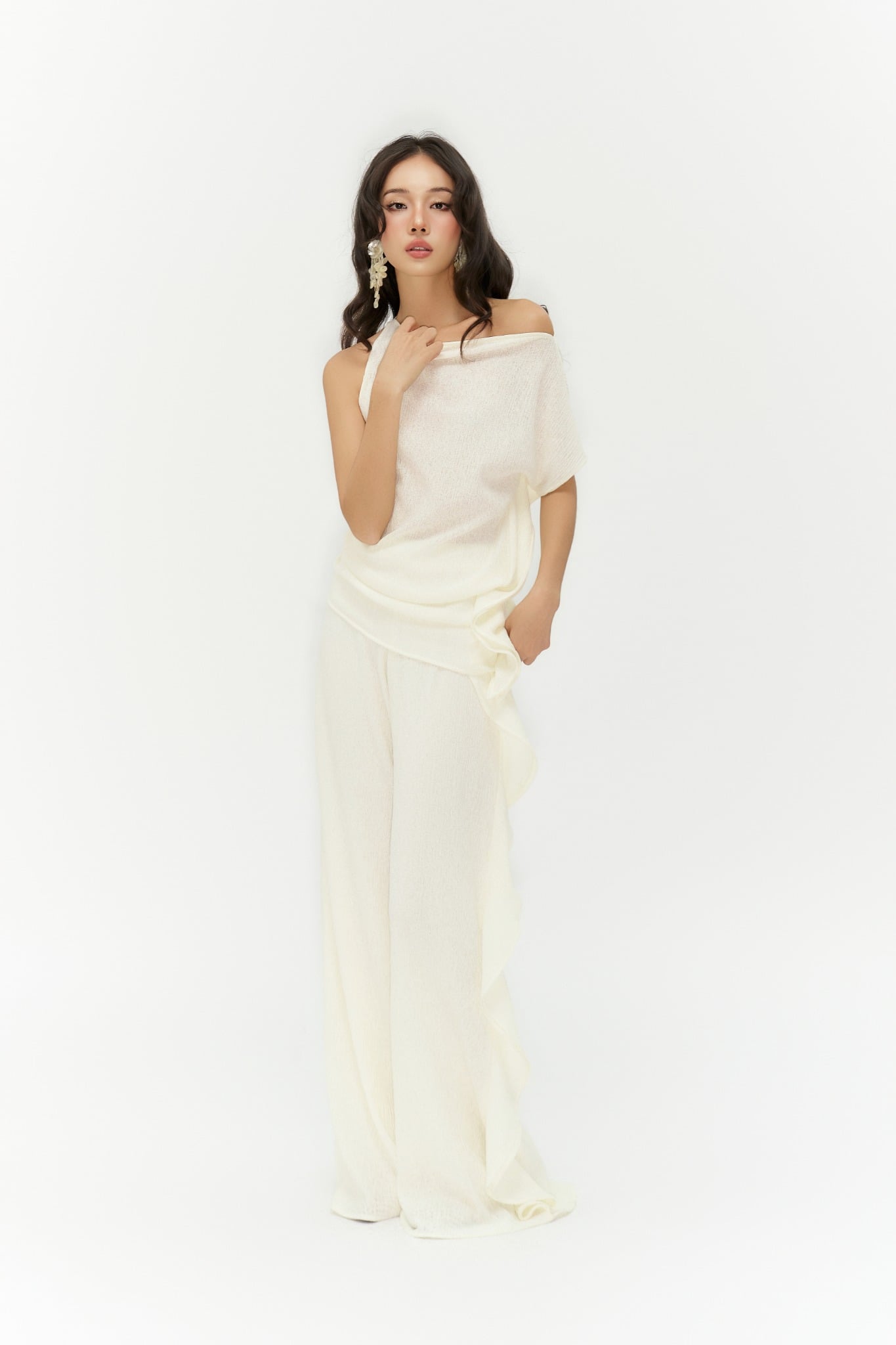 Linear Pants | Quần Phối Bèo Ống Rộng