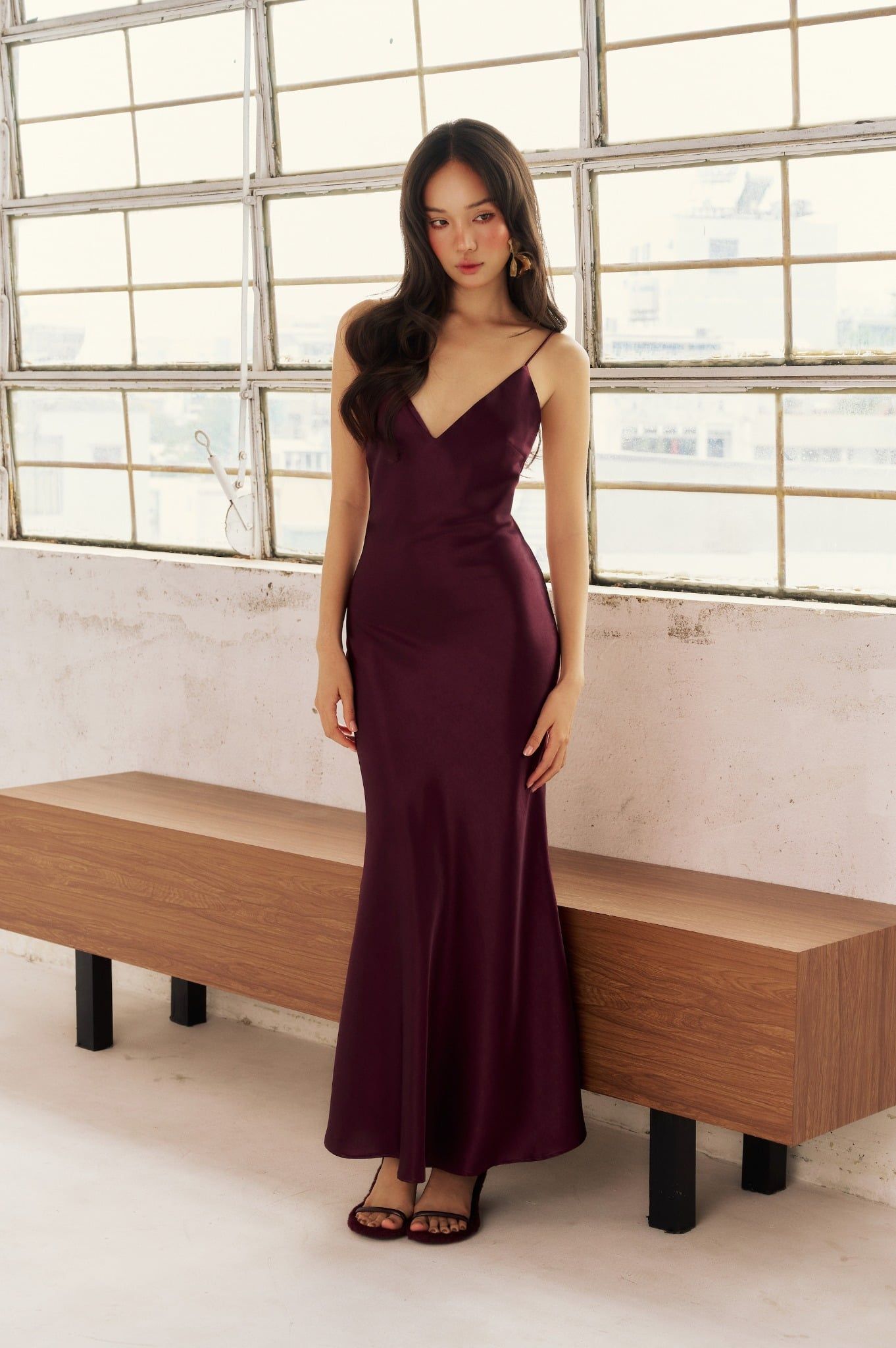 Berry Dress | Đầm Lụa Đan Dây