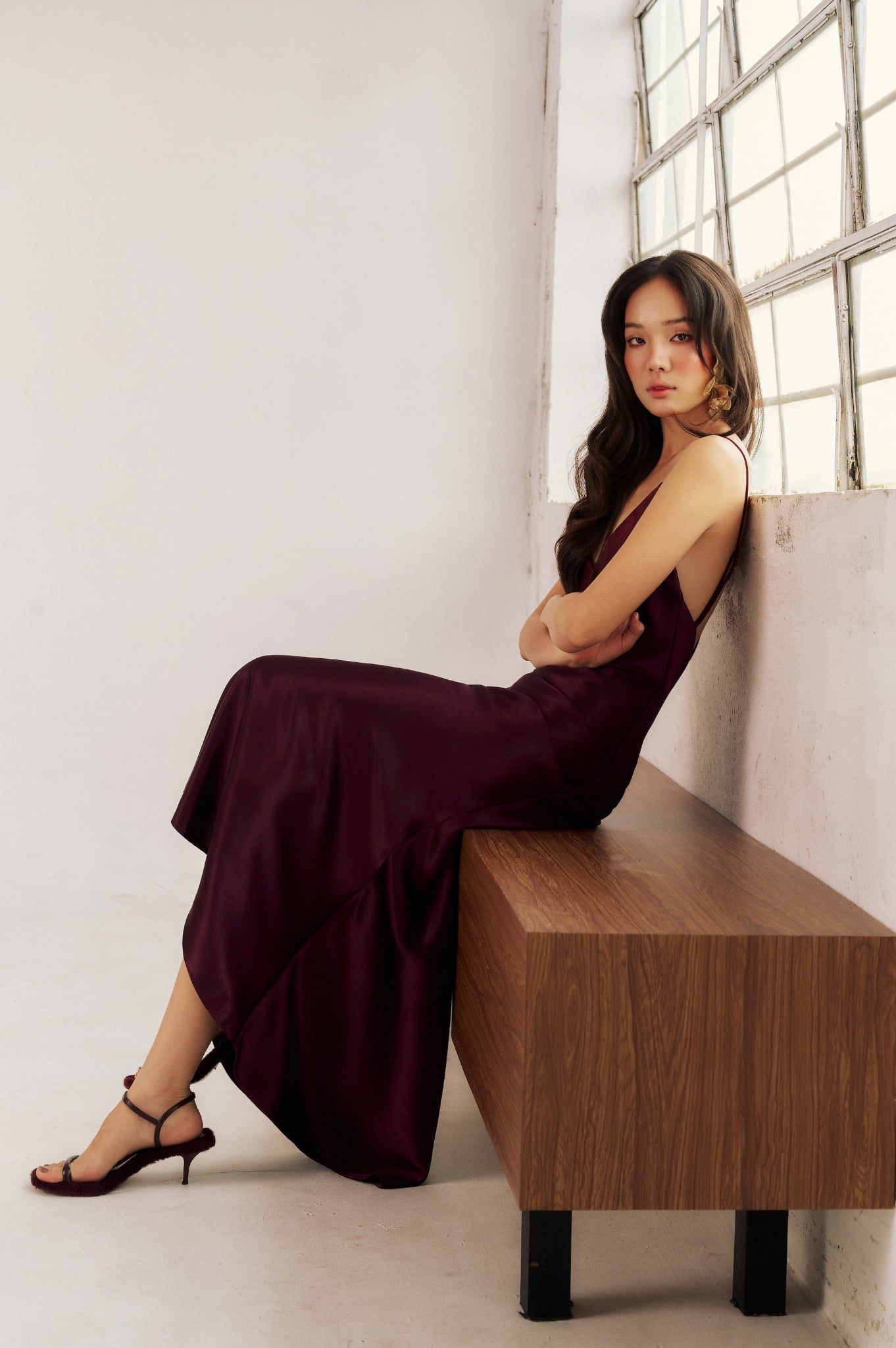 Berry Dress | Đầm Lụa Đan Dây