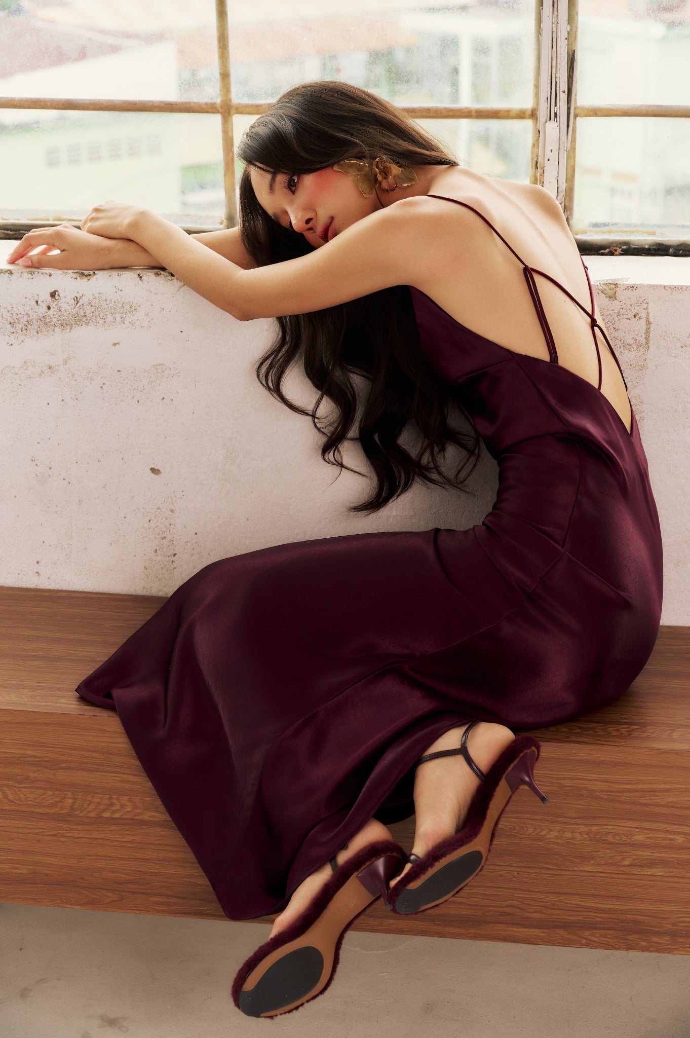 Berry Dress | Đầm Lụa Đan Dây