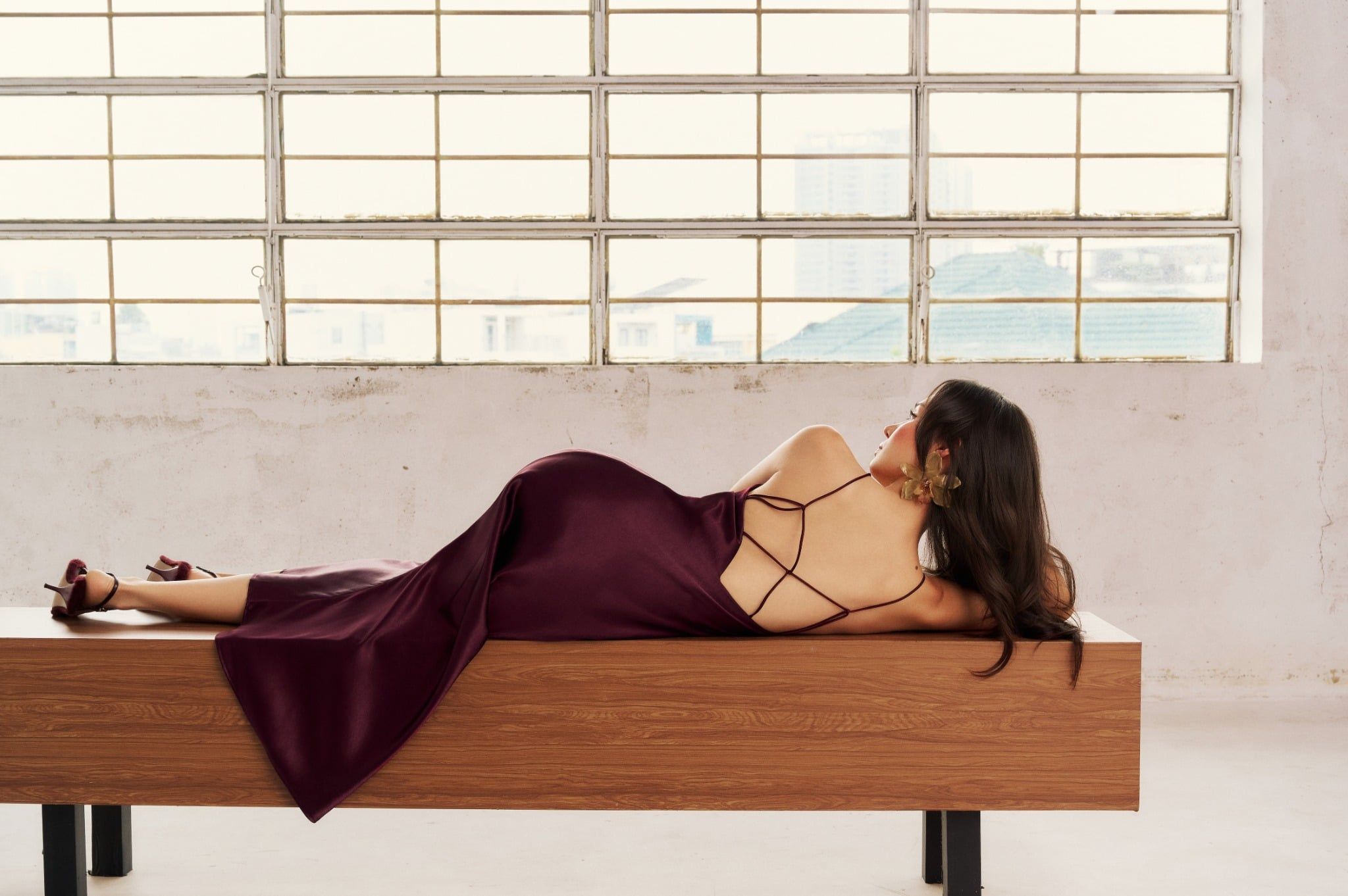 Berry Dress | Đầm Lụa Đan Dây