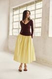 Olli Skirt | Chân Váy Midi Xếp Nếp