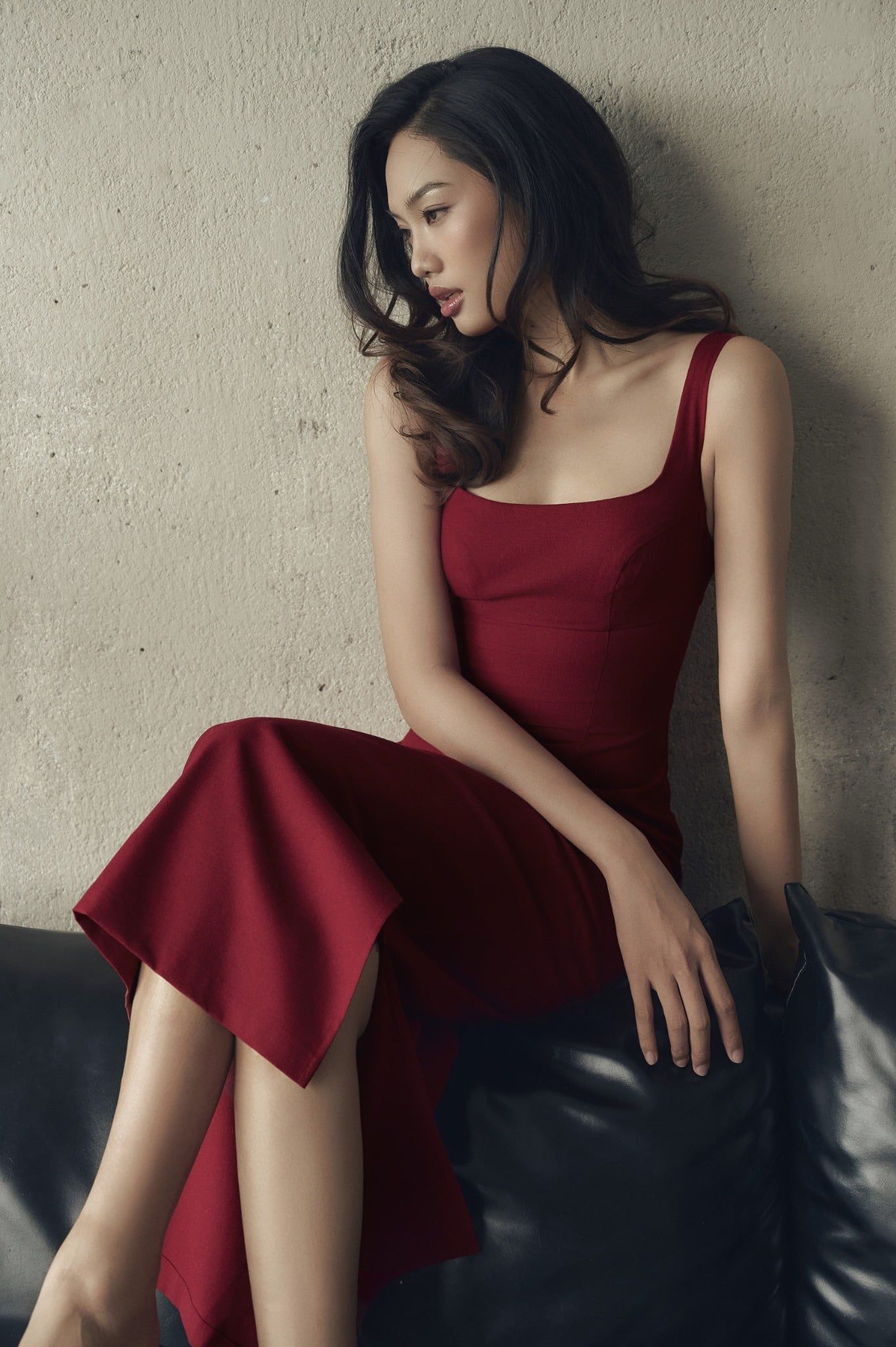 Cherry Dress | Đầm Linen Cổ Vuông