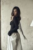 Mora Noir Top | Áo Dáng Ôm Cài Nút