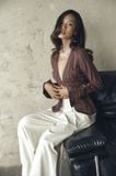 Line Top | Áo Khoác Linen Cài Nút