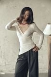 Wrap Top | Áo Vạt Chéo Vải Dệt Kim