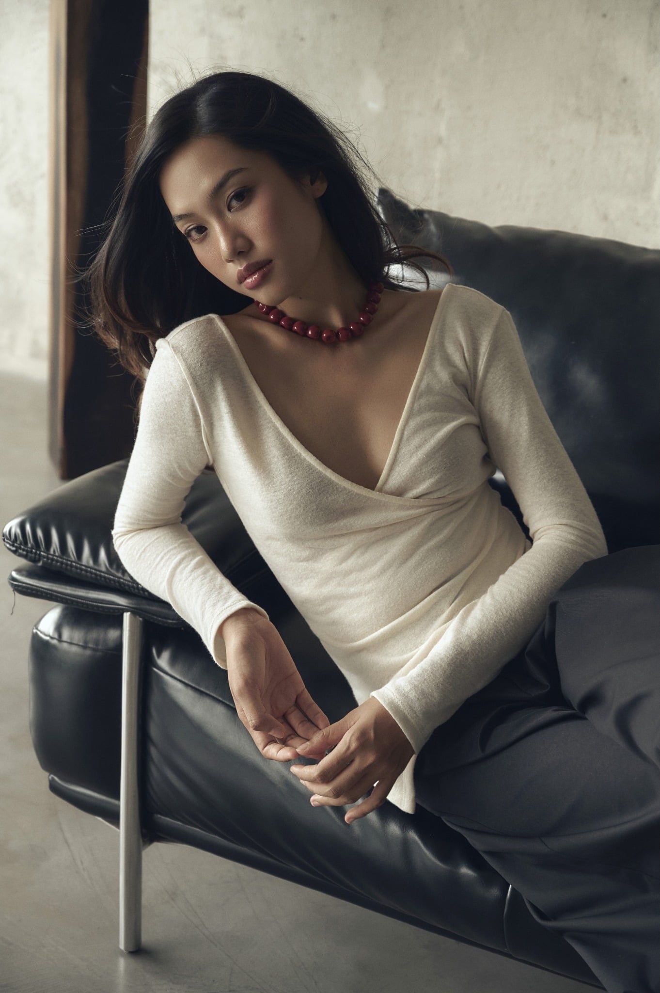 Wrap Top | Áo Vạt Chéo Vải Dệt Kim