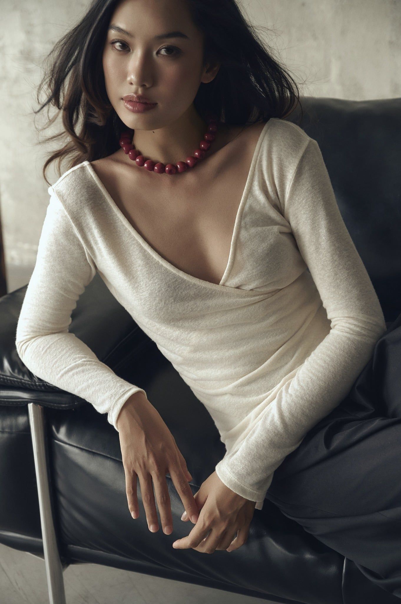 Wrap Top | Áo Vạt Chéo Vải Dệt Kim