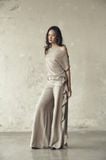 Lean Top in Taupe | Áo Bất Đối Xứng