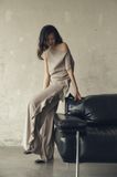 Drift Pants in Taupe | Quần Phối Bèo Ống Rộng