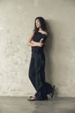 Drift Pants in Black | Quần Phối Bèo Ống Rộng
