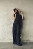 Drift Pants in Black | Quần Phối Bèo Ống Rộng