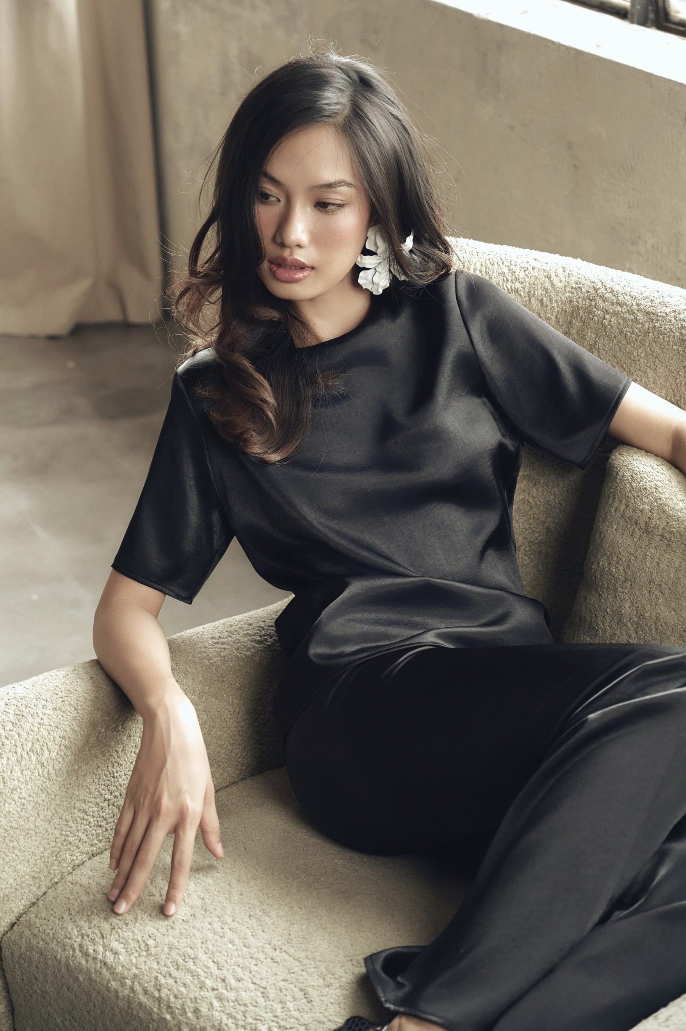 Silky Top | Áo Lụa Tay Ngắn