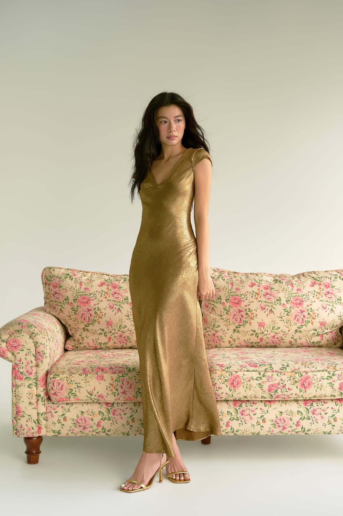 Charming Pearl Dress | Đầm Cổ Tim Ánh Kim
