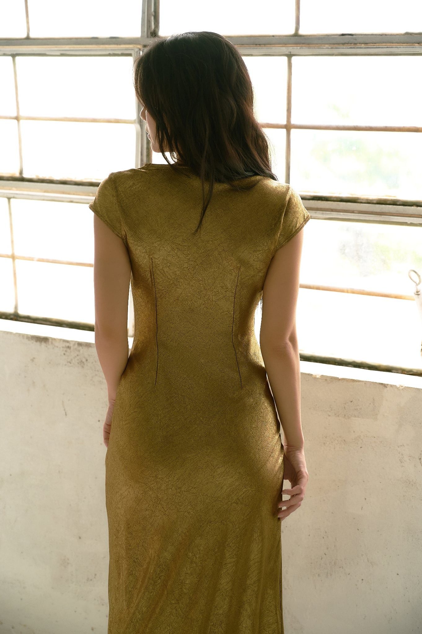 Charming Pearl Dress | Đầm Cổ Tim Ánh Kim
