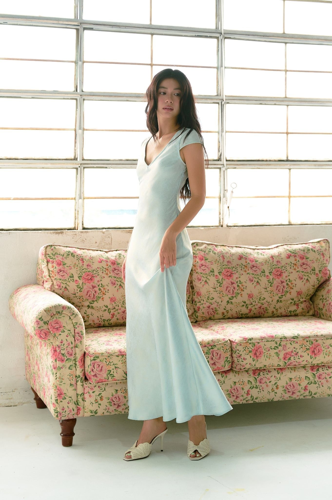 Charming Pearl Dress | Đầm Cổ Tim Ánh Kim