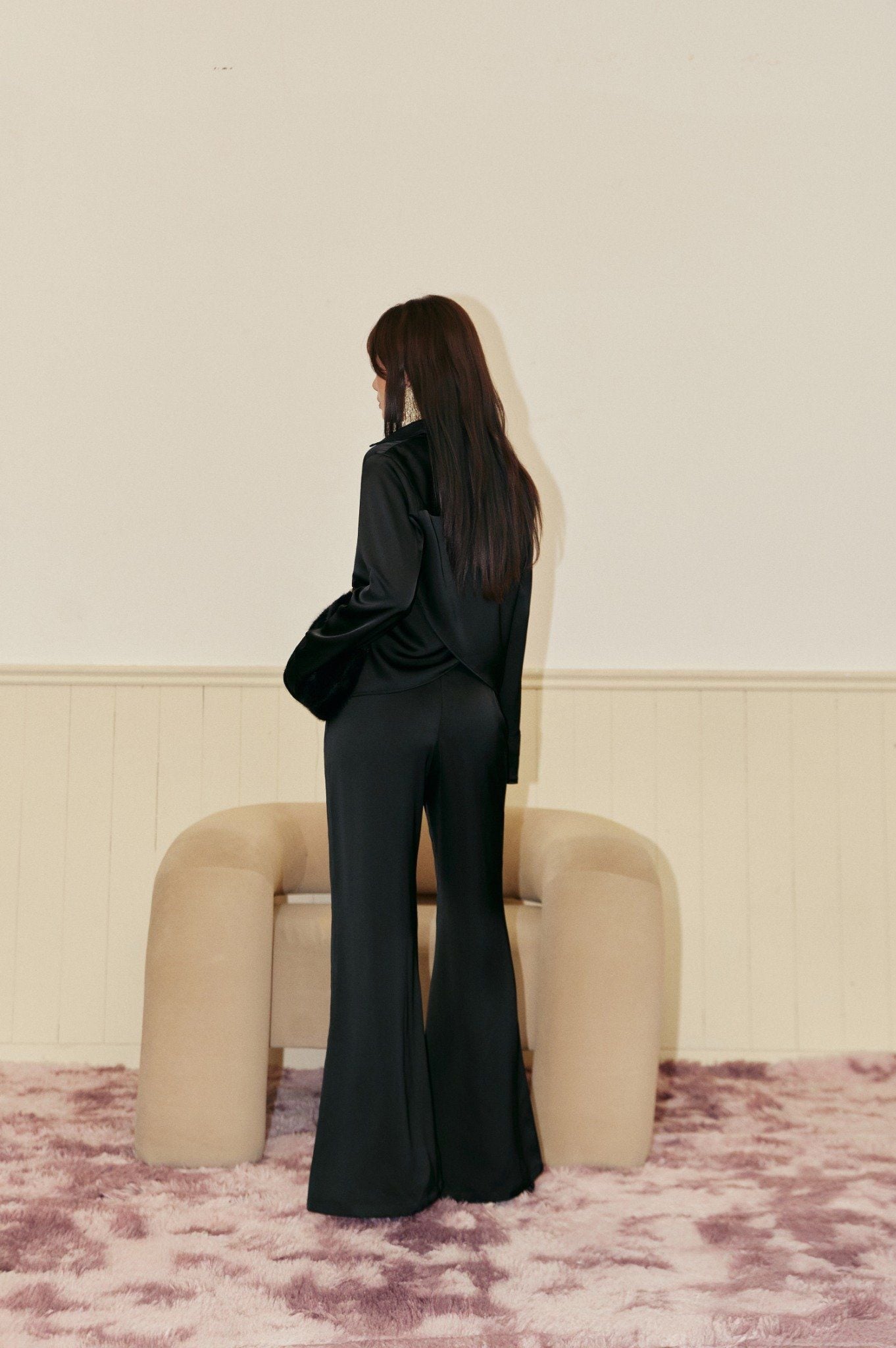 Aura Shirt | Sơmi Lụa Xẻ Lưng