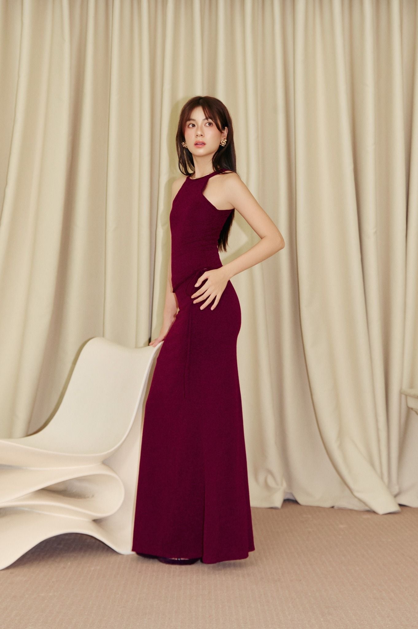 Rosso Skirt | Chân Váy Đỏ Rượu