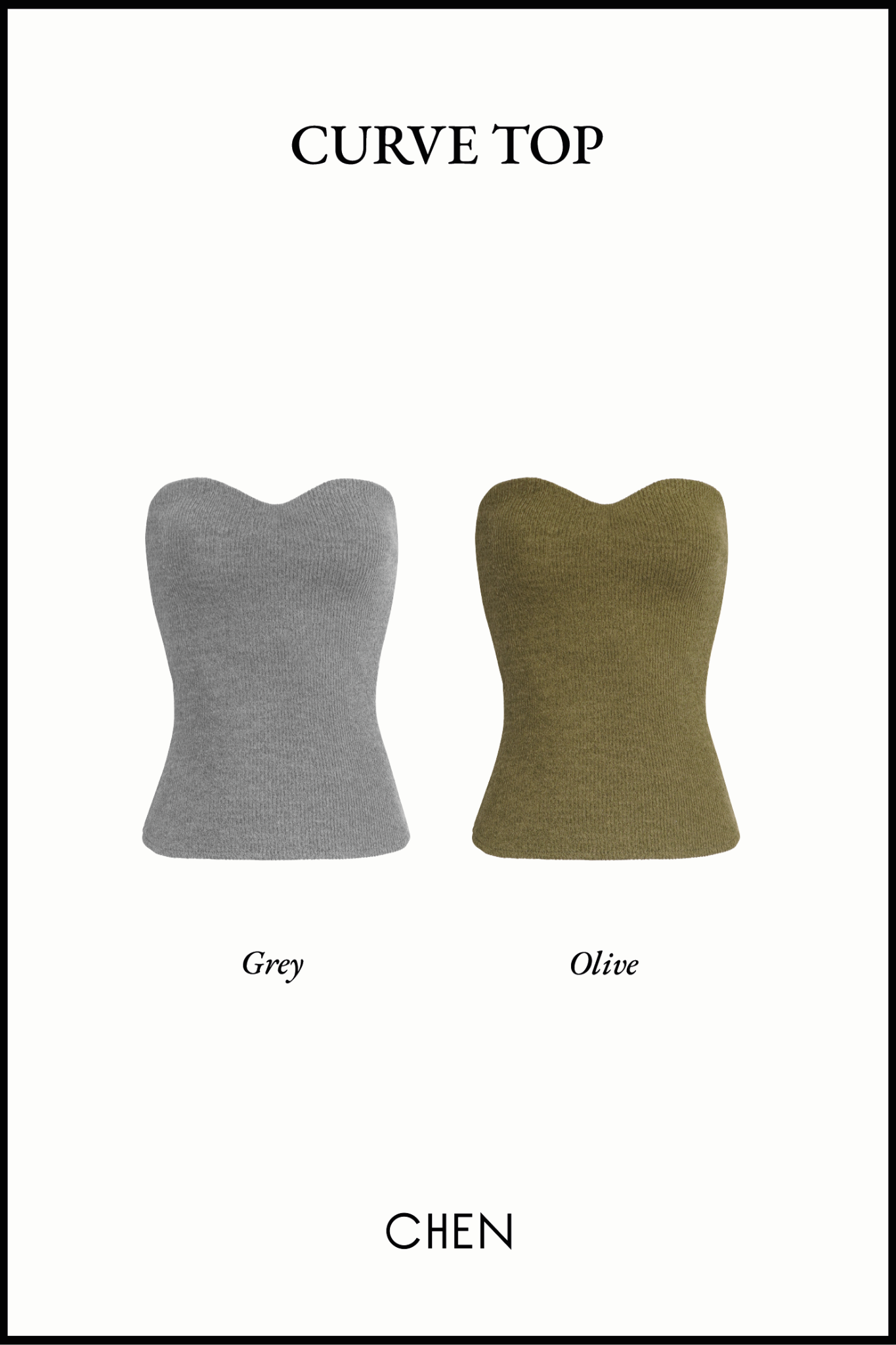 Curve Top in Grey | Áo Quây Dáng Ôm
