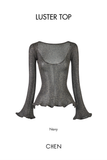 Luster Top | Áo Tay Loe Lấp Lánh