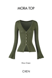 Mora Top | Áo Dáng Ôm Cài Nút