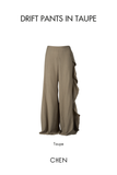 Drift Pants in Taupe | Quần Phối Bèo Ống Rộng
