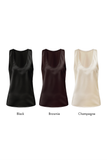 Shimmer Top | Áo Lụa Cổ U