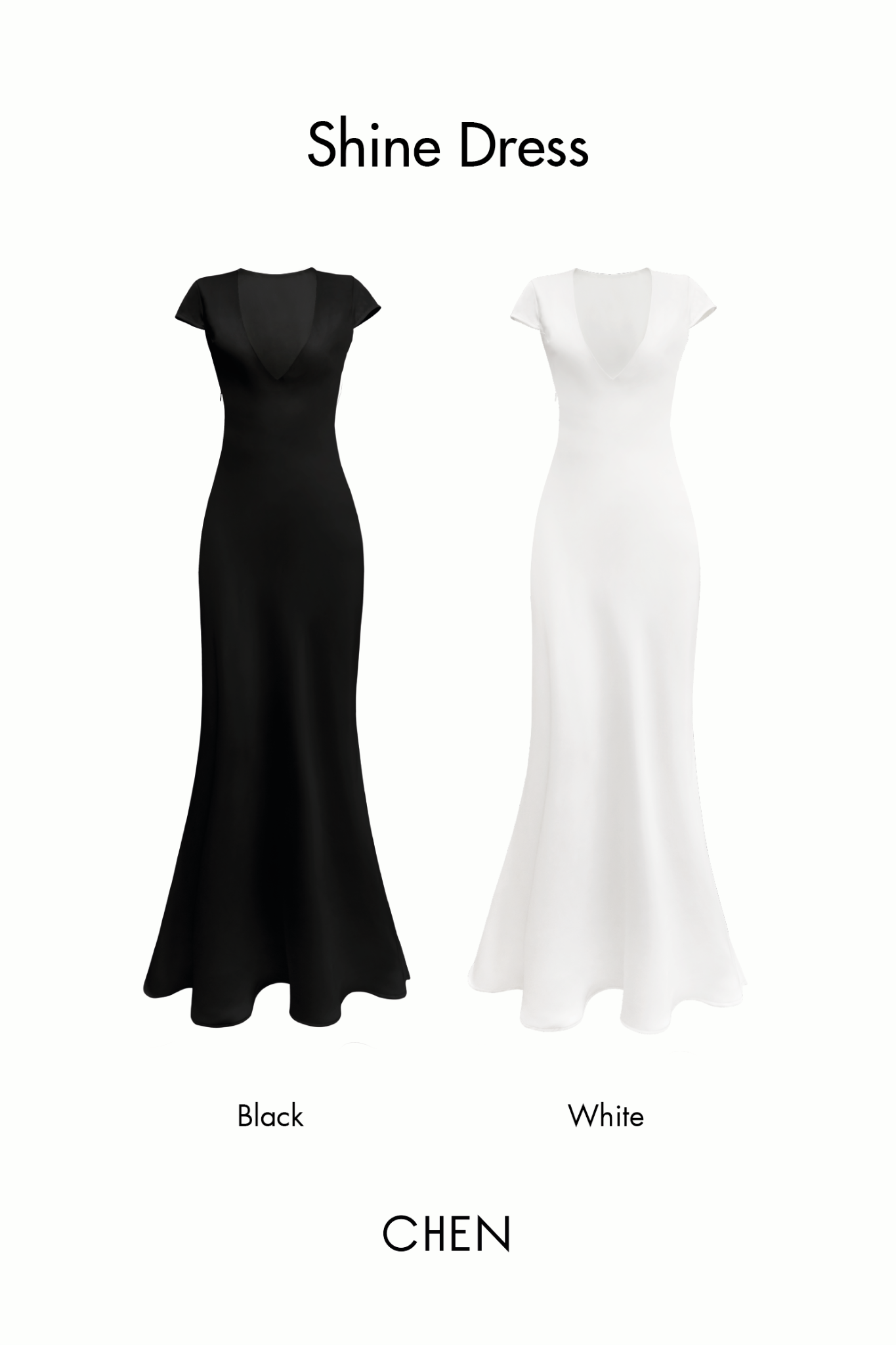 Shine Dress | Đầm Lụa Cổ Tim