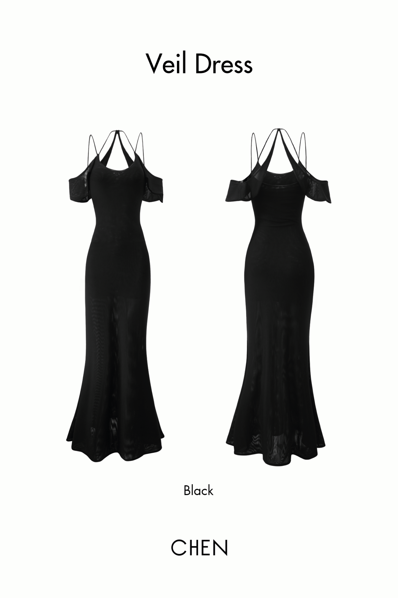 Veil Dress | Đầm Lưới Tay Rơi