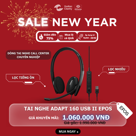 Tai nghe Epos/Sennheiser Adapt 160 USB II (2 tai)