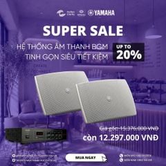 Combo Yamaha VXS3FT - Hệ Thống Âm Thanh BGM Tinh Giản Tiết Kiệm Cho Nhà Hàng, Quán Cafe, Spa, Cửa Hàng, Phòng Tập, Gia Đình
