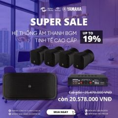 Combo Loa Yamaha VXS1ML & VSX1ML - Hệ Thống Âm Thanh BGM Tinh Tế Cao Cấp Cho Nhà Hàng, Quán Cafe, Spa, Cửa Hàng, Phòng Tập, Gia Đình