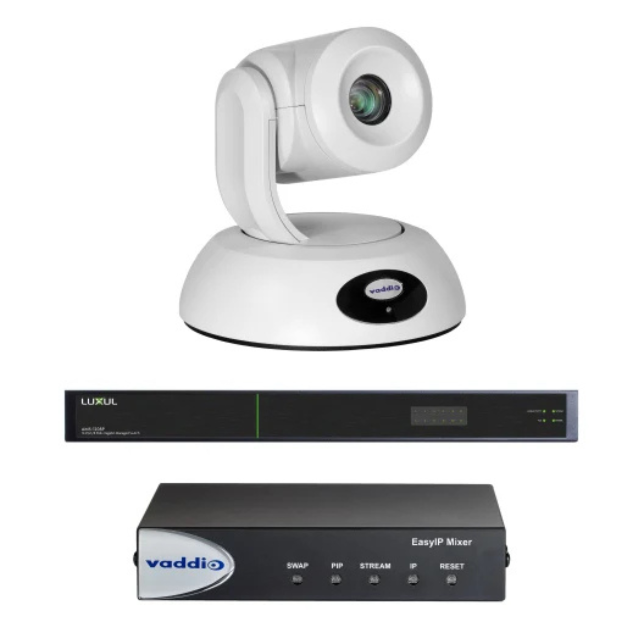 Bộ kit EasyIP 20 camera hội thảo, bộ chuyển mạch AV, Switch mạng Vaddio Legrand AV