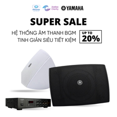 Combo Yamaha VXS3FTW - Hệ Thống Âm Thanh BGM Tinh Giản Tiết Kiệm Cho Nhà Hàng, Quán Cafe, Spa, Cửa Hàng, Phòng Tập, Gia Đình