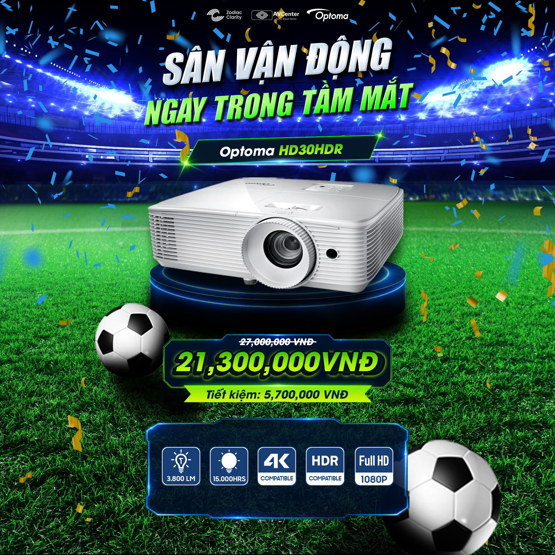 Máy chiếu OPTOMA HD30HDR