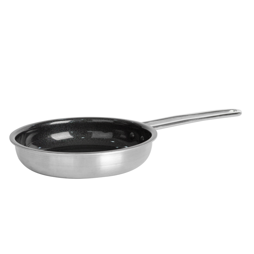 Chảo Inox chống dính ceramic 3 lớp đáy từ Happy Cook Cerablack 16cm