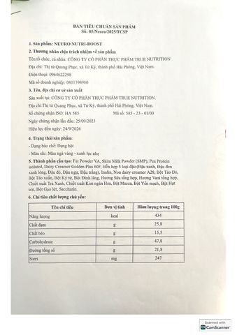  Neuro Nutri Boost-True Nutrition 