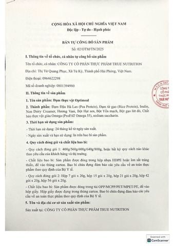  Optimeal - True Nutrition 